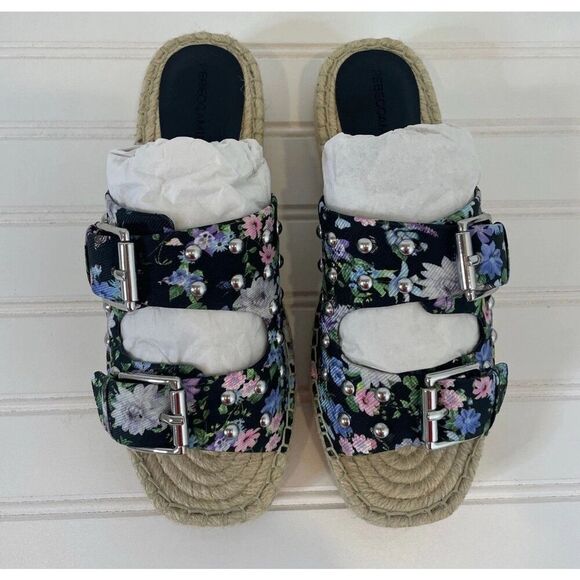 Rebecca Minkoff Multicolor Floral Jodi Studded Espadrille Sandals, Size 6 (US) - Picture 2 of 6